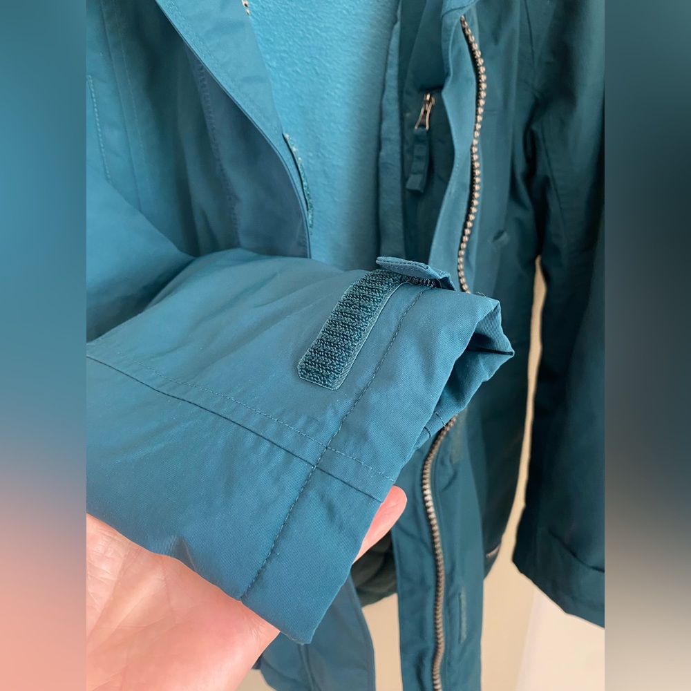 Lands’ End Women's Classic Squall Waterproof Insulated Parka Size XS Teal Winter - Picture 7 of 14